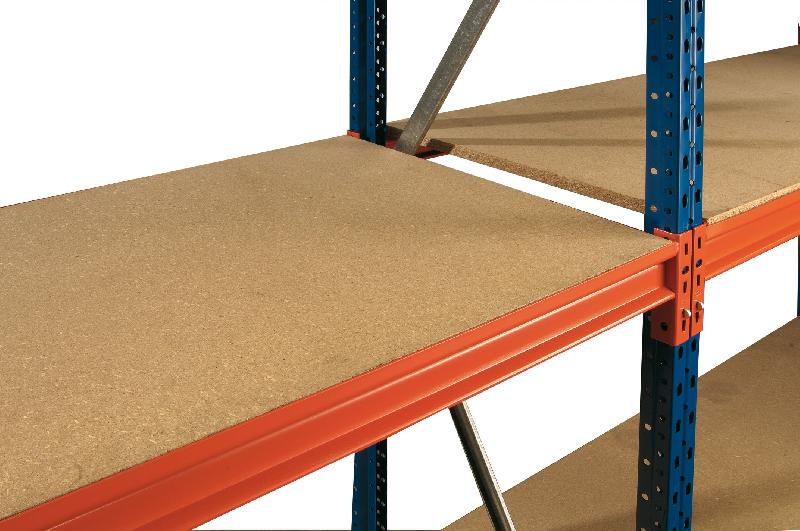 Platelage aggloméré pour rayonnage mi lourd gv4 l.2700 x p.500 mm – 5713281 - Image 1