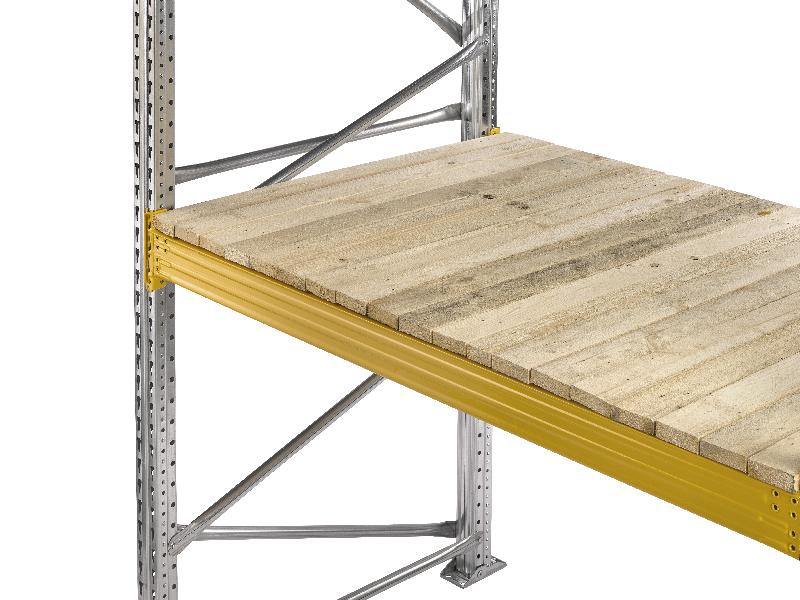 Platelage bois plein pour rayonnage lourd palstar l.2200 x p.800 mm – 5100854 - Image 1