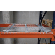 Platelage filaire galvanisé pour rayonnages – adapté palettes 800×1200 – charge 500 à 800 kg - Image 1
