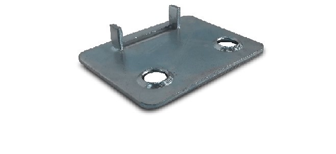 Platine galvanisée EPSILINE – 67 x 52 x 2,5mm pour rayonnages métalliques - Image 1