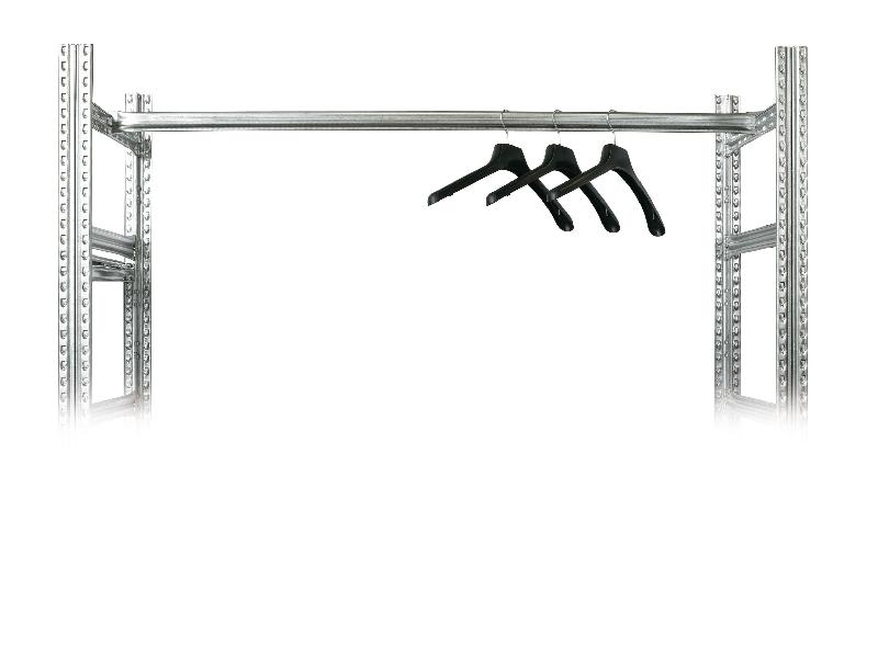 Porte-cintre l.1050 x p.500 mm rayonnage galvastar – 1767793 - Image 1