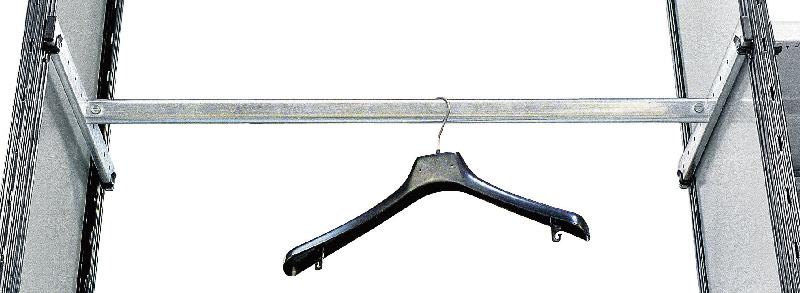 Porte-cintre réglable l.770 x p.500 mm avec 4 crochets rayonnage universel peint – 1403736 - Image 1