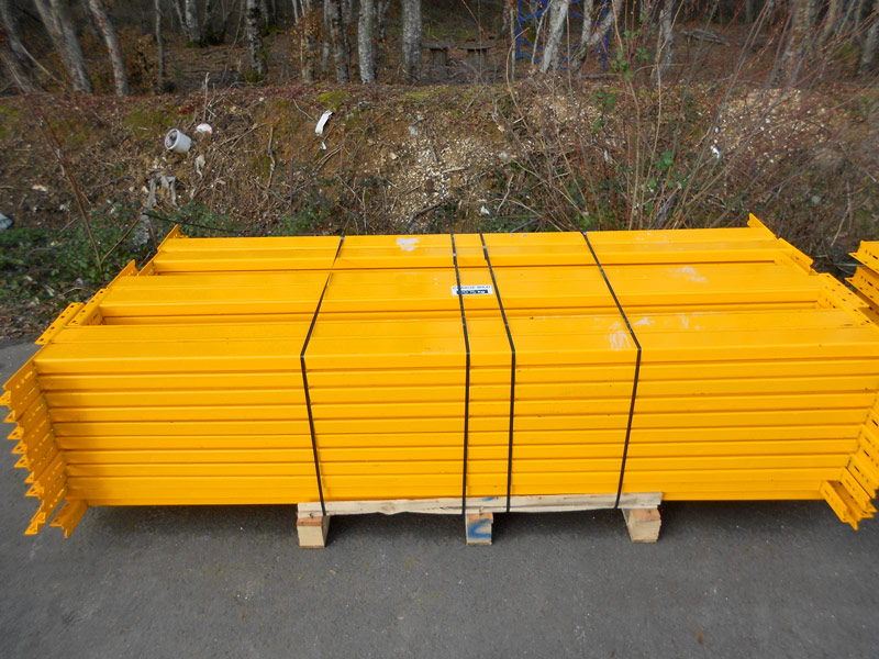 Rack à palettes d&rsquo;occasion – 8,5 mètres linéaires – 4 échelles 3000mm et 12 lisses 2700mm 2 tonnes - Image 1