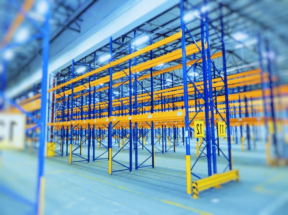 Rack de stockage d&rsquo;occasion JUNGHEINRICH 3m x 1100mm en acier, 3 tonnes par niveau - Image 1