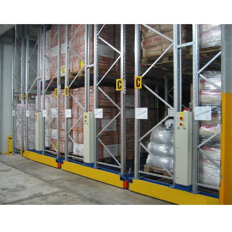 Rack de stockage palette mobile motorisé pour optimisation de l&rsquo;espace - Image 1