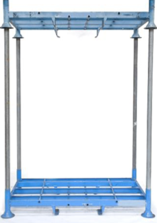 Rack mobile gerbable en acier – démontable avec ou sans chandelles – dimensions externes 2030×1180 mm - Image 1