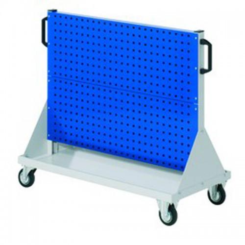 Chariot à outils RasterMobil® H890 x L1000 x P500 mm – 4 panneaux perforés – haute stabilité et capacité de charge - Image 1