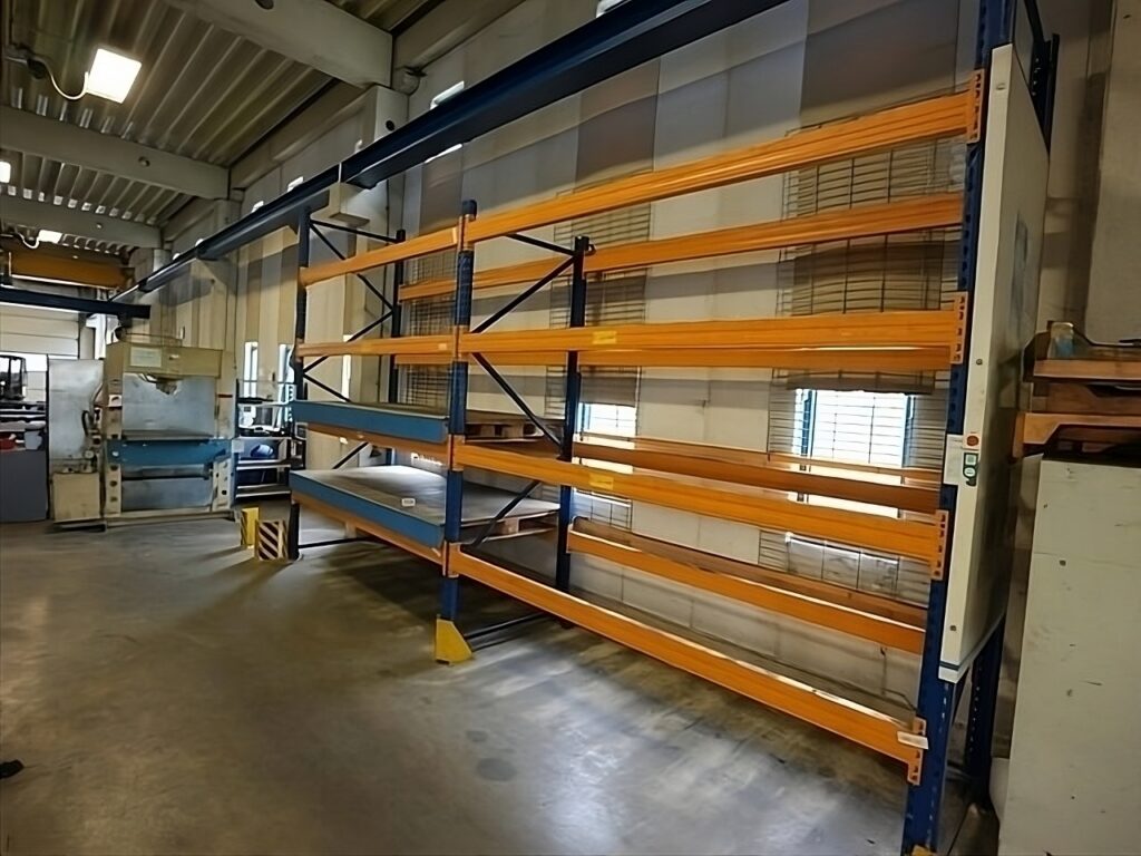 Rack de stockage d&rsquo;occasion Jungheinrich 2800 mm x 5400 mm – 8 niveaux – 3000 kg par section - Image 1