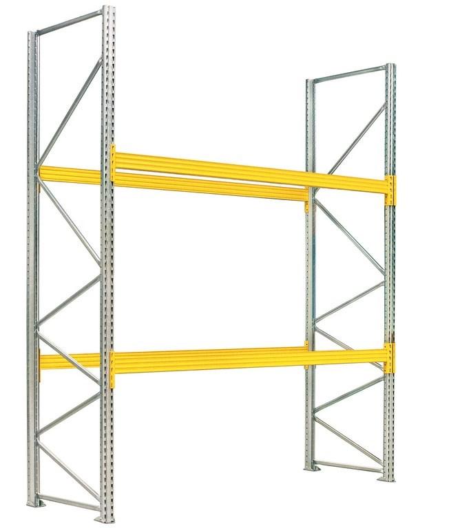 Rack palette 2 niveaux 2150 kg l.2700xp.1100xh.3500 mm – 8800423 - Image 1