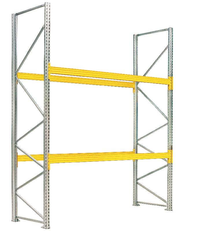 Rack palette 2 niveaux 3400 kg l.2700xp.1100xh.3500 mm – 8800425 - Image 1