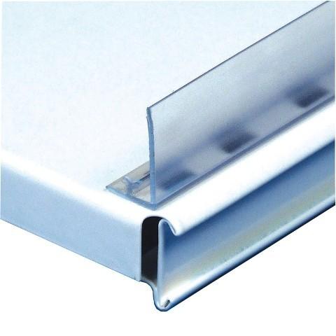 Rail étroit adhésif avec butée intégrée – Longueur 1000 et 1330 mm – Profondeur 15 mm – Hauteur 20 mm – Boîte de 100 unités - Image 1