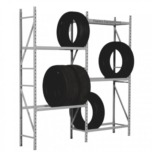 Rayonnage à pneus 150 kg – modulable pour stockage utilitaires et tourisme - Image 1