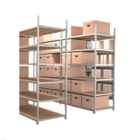 Rayonnage archives auto-stable 5 étagères finition sendzimir - Image 1