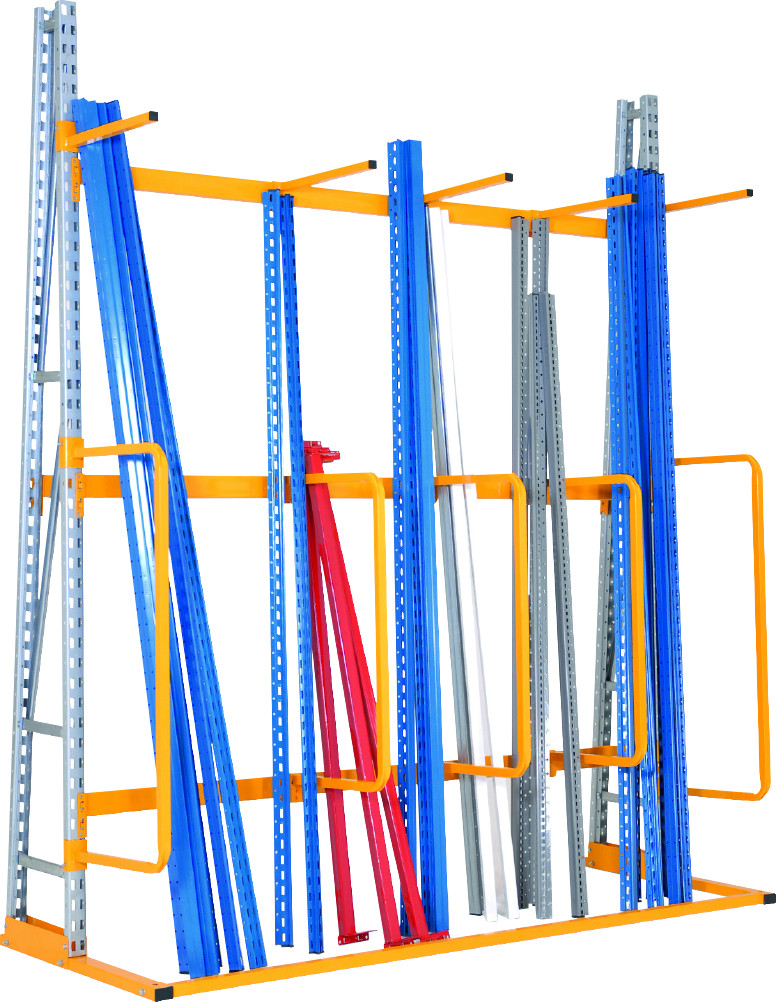 Rayonnage Cantilever – Stockage vertical, 2100 mm, 4 niveaux, 200 kg/bras - Image 1