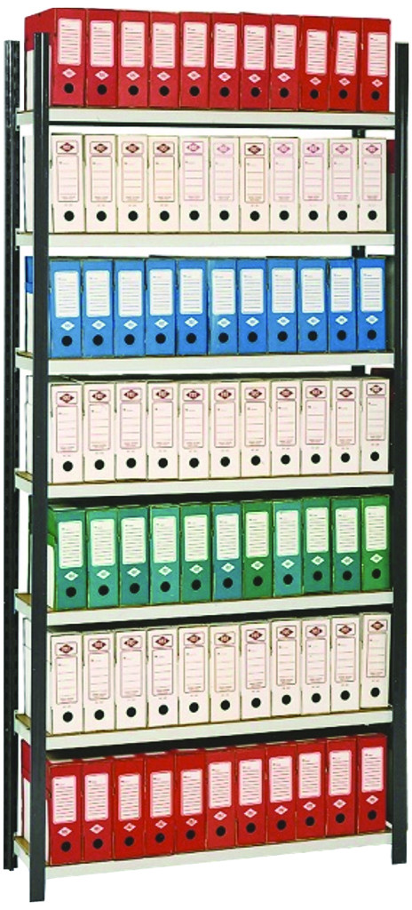 Rayonnage d&rsquo;archives évolutif Espace plus – Réf 213282 – 94 x 35/70 x 220 cm – Charge 175 kg/niveau - Image 1