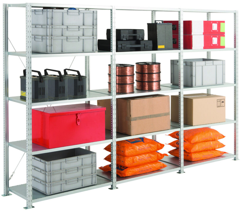 Rayonnage industrie Adaptiv – Réf. 213430 – Acier galvanisé – Charge 3000 kg par travée - Image 1