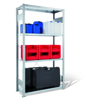 Rayonnage industriel à usage universel – acier, 5 tablettes, charge maximale 1100 kg - Image 1