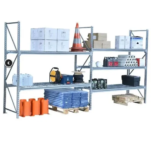 Rayonnage mi-lourd acier galvanisé 670 kg – 200 / 240 / 300 cm de hauteur, 150 / 180 / 225 / 240 cm de largeur, 40 / 60 / 80 / 100 cm de profondeur, réf. 881-17896 - Image 1