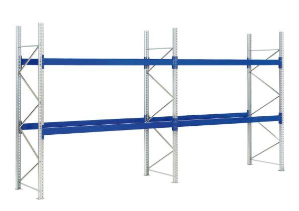 Rayonnage à palette en kit complet, charge par palette 1000 kg – charge par travée 6000 k - Image 1