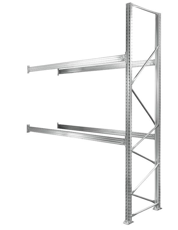 Rayonnage palette kit suivant palstar galva 2 niveaux charge 2150 kg – 8800416 - Image 1