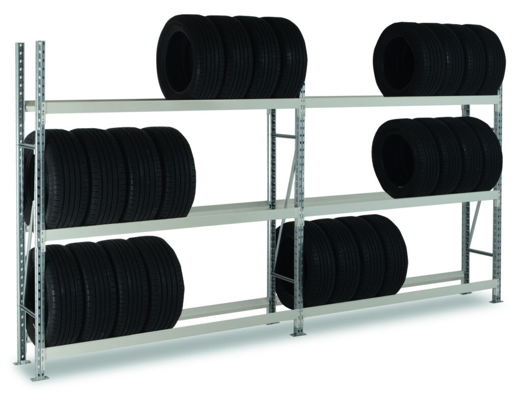 Rayonnage pour pneus Epsivol – Réf 216825 – 3 niveaux, charge 300 kg/niveau – Stockage pneumatiques - Image 1