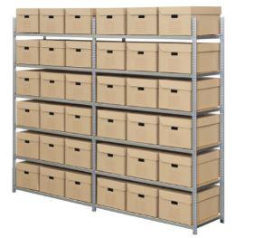 Rayonnage tubulaire R.A.P polyvalent et économique – Archives – Montage sans outils – Adaptable sur base mobile - Image 1