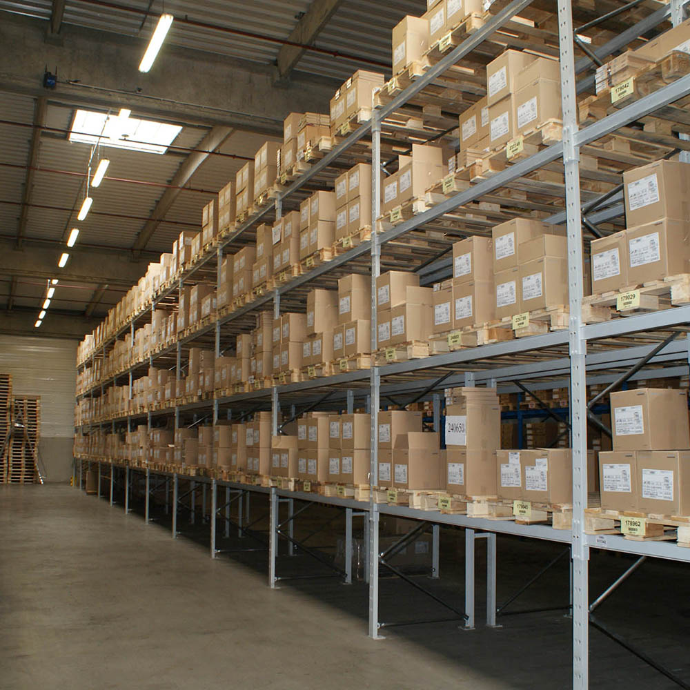 Rayonnage à palettes P5 OHRA – Pour charges légères et moyennes jusqu&rsquo;à 3000 kg par niveau - Image 1