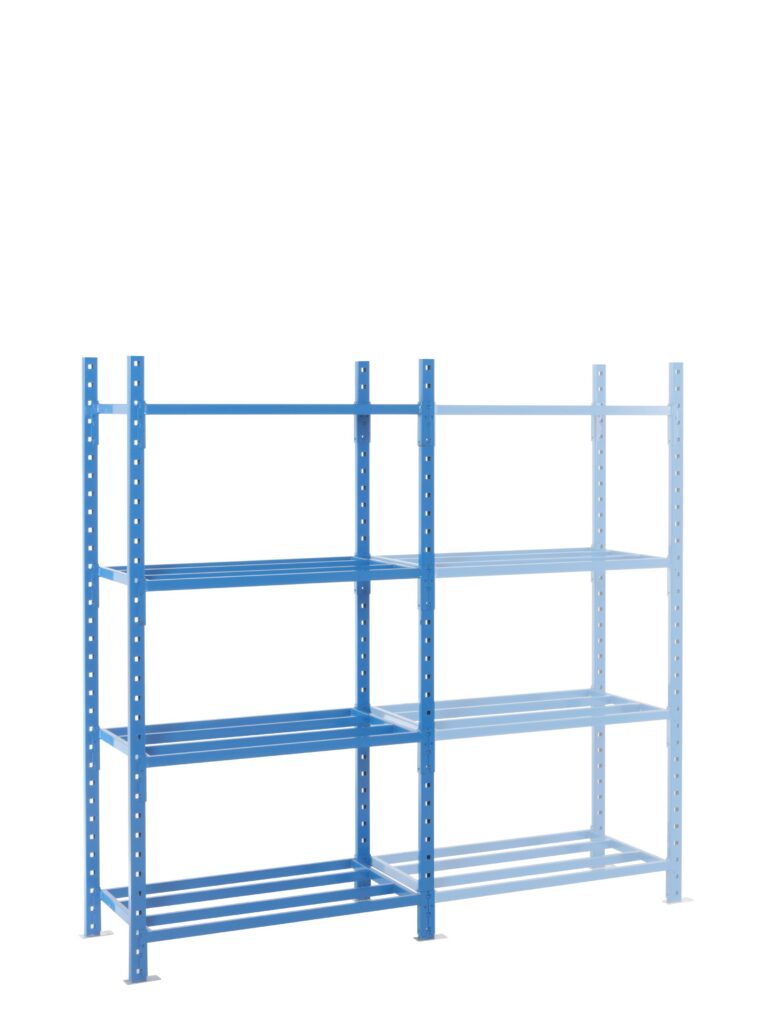 Rayonnage mi-lourd tubulaire ou tôlé peint – capacité jusqu&rsquo;à 500kg par tablette - Image 1