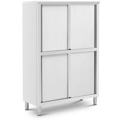 Royal Catering – Royal Catering RCAT-120/50-C Armoire 1 200 x 500 x 1 800 mm 4 étagères jusqu&rsquo;à 200 kg Armoire chambre Armoire dressing – argenté - Image 1