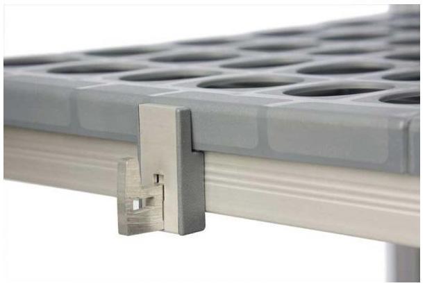 Sachet 4 supports longeron pour rayonnage alimentaire fermostock - Image 1