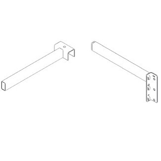 Séparateur tube vertical pour rayonnage Epsivol – extrémité gauche, droite ou intermédiaire - Image 1