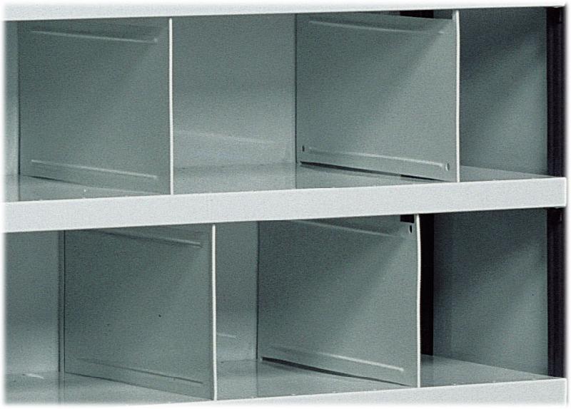 Séparation amovible de rayonnage universel peint p.285*h.205/232 mm – 1602411 - Image 1