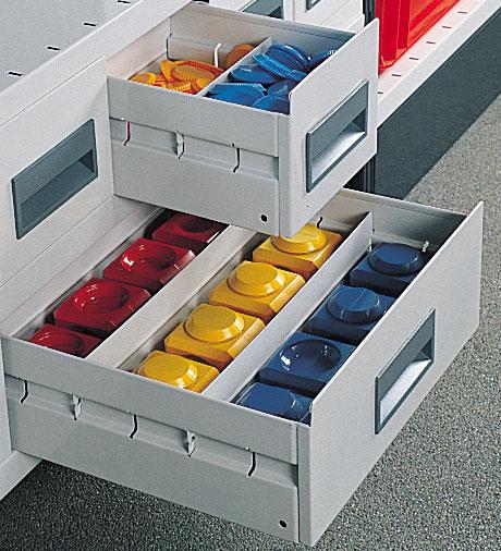 Séparation pour tiroir métallique l.160 mm rayonnage universel peint – 1600026 - Image 1