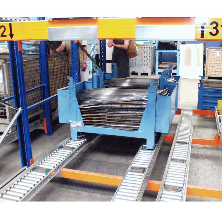 Rack à palettes FIFO – stockage dynamique pour marchandises hétérogènes - Image 1