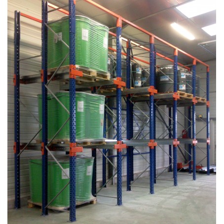 Système de rayonnage à accumulation – DRIVE IN pour entrepôts à flux importants et peu de références (eaux, lessive) - Image 1