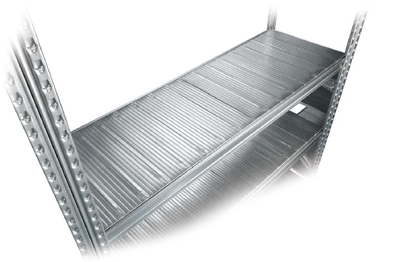 Tablette de rayonnage métallique galvastar l.1050 x p.700 mm charge 155 kg – 1780514 - Image 1