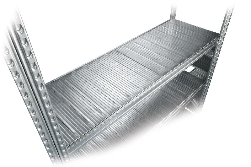 Tablette de rayonnage métallique galvastar l.1350 x p.400 mm – 1780536 - Image 1