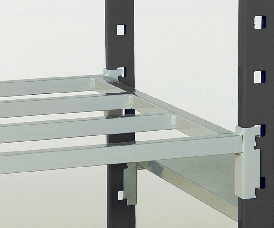 Tablette pour rayonnage tubulaire Flip – profondeur 300 à 1200 mm, longueur 1000 à 1500 mm, charge max 217 kg - Image 1