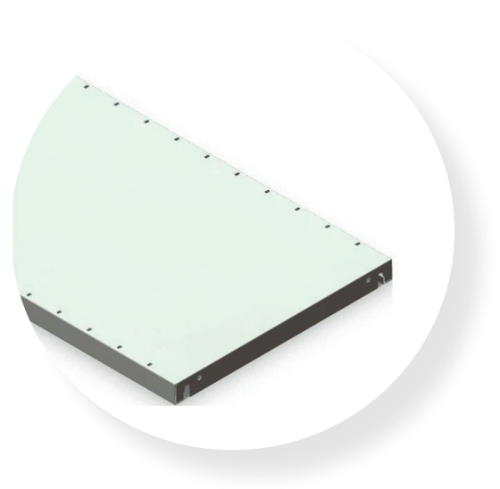 Tablette supplémentaire RAL 9016 pour rayonnage DS – Rayonnage léger Icare - Image 1