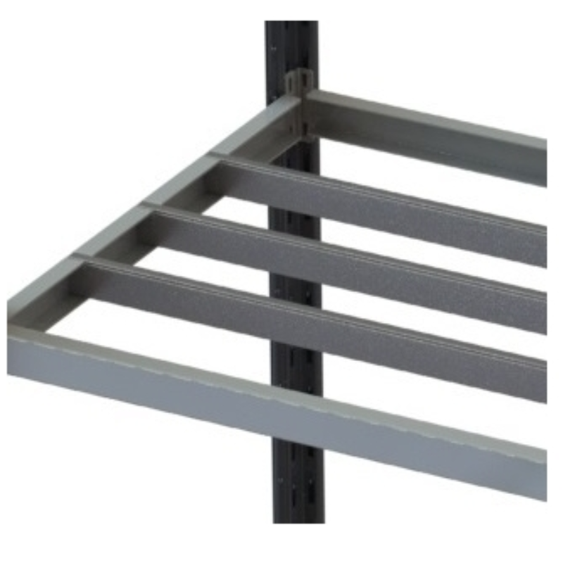 Tablette tubulaire galvanisée supplémentaire Icare – 400 à 800 mm de profondeur, 970 et 1240 mm de longueur - Image 1