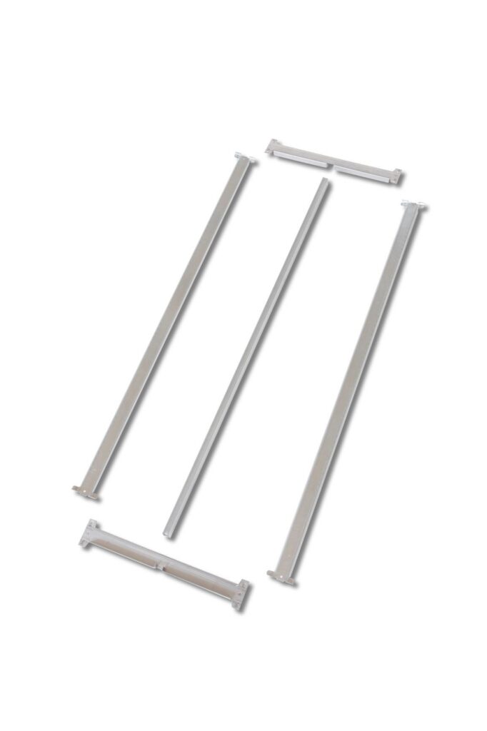 Tablettes tubulaires galvanisées EPSILINE – 1 000 x 300 mm, démontables, jusqu&rsquo;à 250 kg - Image 1