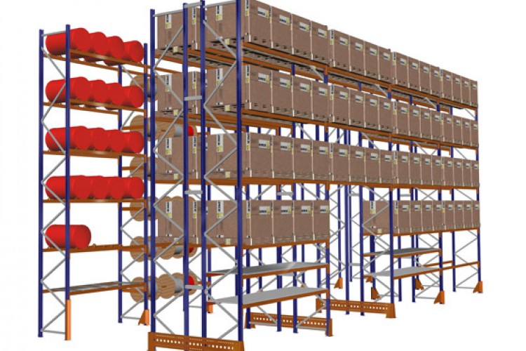 Rayonnage à palettes Kimer – acier haute résistance, normes Fem y EN - Image 1