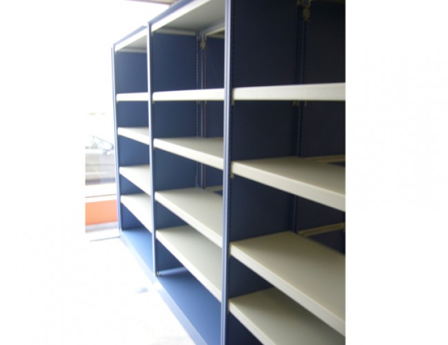 Archive mobile – gain d&rsquo;espace et capacité de stockage accrue avec chariots sur rails intégrés - Image 1