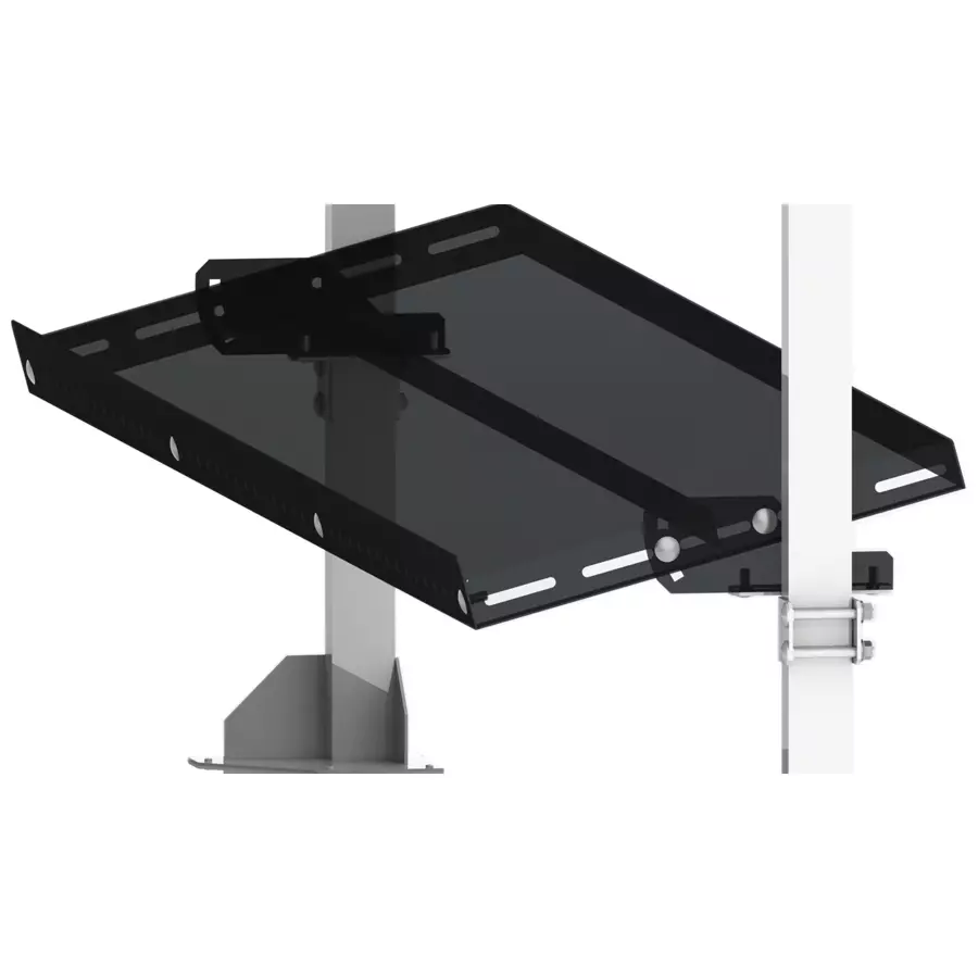 Butée pour étagère 109,5 cm – Hauteur 20 mm – Perforations tous les 40 mm – Fabriqué en France - Image 1