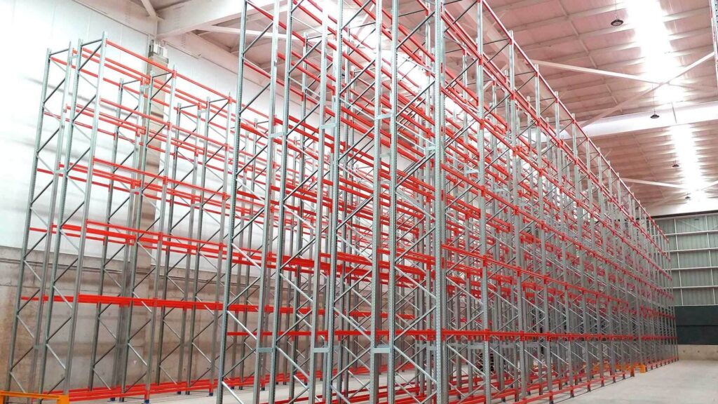 Rayonnage à double profondeur pour palettes – Système compact de stockage industriel - Image 2