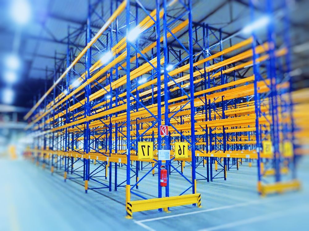 Rack de stockage d&rsquo;occasion JUNGHEINRICH 4,25 m x 1100mm en acier - Image 1