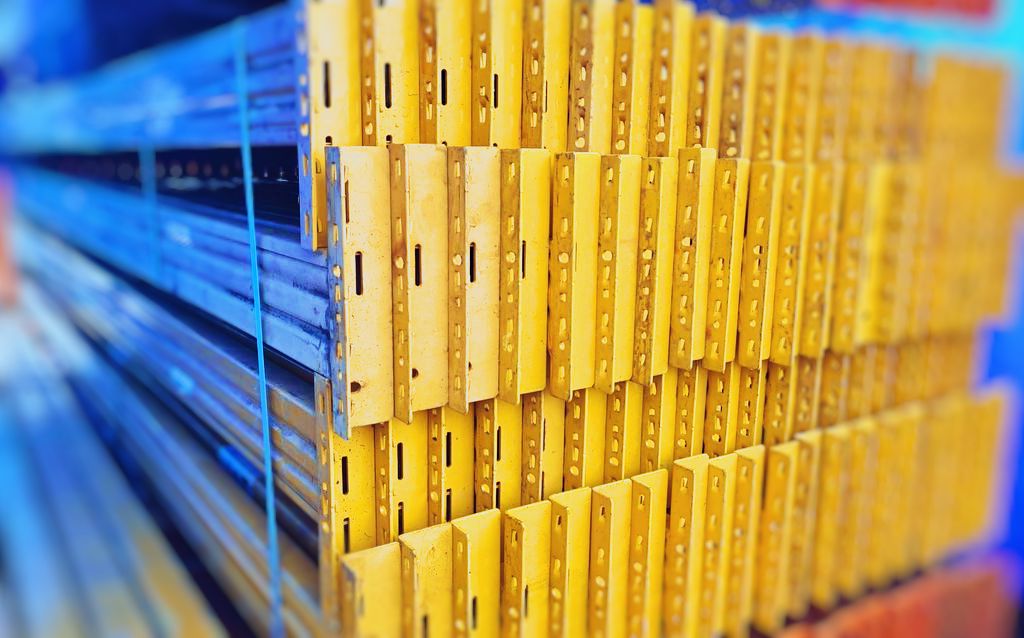 Rack de stockage d&rsquo;occasion JUNGHEINRICH 5,5m x 1050mm en acier gris métallisé - Image 2