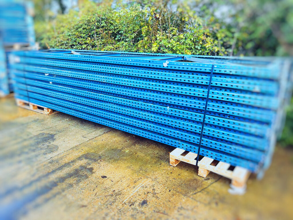 Rack de stockage d&rsquo;occasion POLYPAL 5,5 m x 900 mm – Échelles et lisses modulaires en acier - Image 1