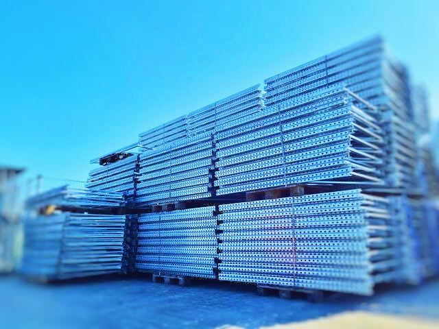 Rack de stockage d&rsquo;occasion POLYPAL 1,8m x 1100mm en acier galvanisé - Image 1