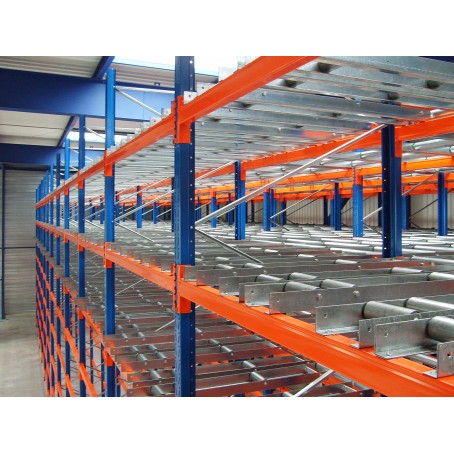 Rayonnage à palettes – Palettier en acier galvanisé avec lisses peintes – Norme NF EN 15512 - Image 2